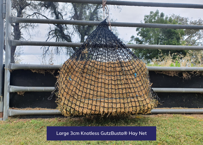 Knotless Hay Nets Large GutzBusta® Slow Feed Hay Nets