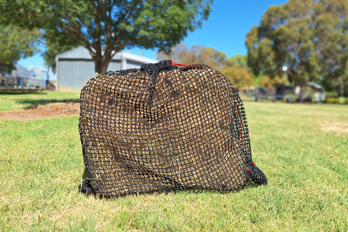 Fixed Hay Net Knotless Hay Nets - Extra Large – GutzBusta® Slow Feed Hay Nets