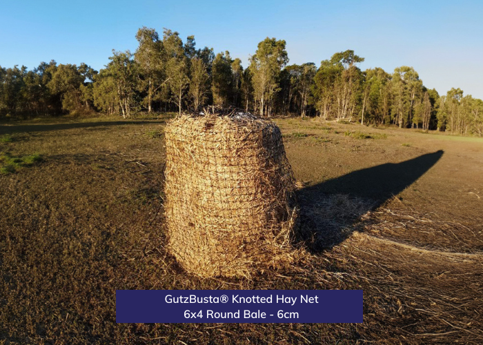 Knotted Hay Nets - 6'x4' Round Bale- 6cm
