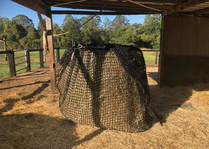 Empty Hay Net Knotless Hay Nets - 3'x4' Round Bale – GutzBusta® Slow Feed Hay Nets