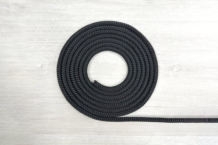 Solid Black - Premium 8mm Soft-Polyester Replacement Drawstring