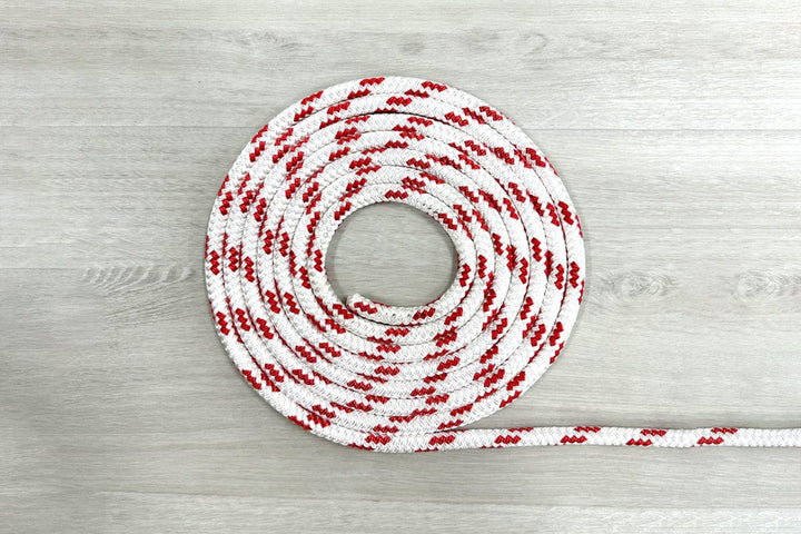  White with a Red Fleck - Premium 8mm Soft-Polyester Replacement Drawstring